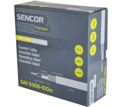 Sencor SAV 6906-100 m RG-6 kabel