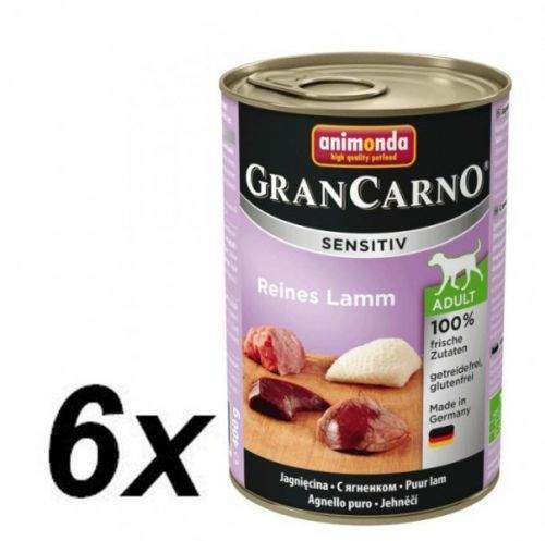 Animonda GRANCARNO Sensitiv čisté jehněčí 6 x 400 g