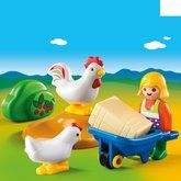 Playmobil Farmářka s kuřaty 6965
