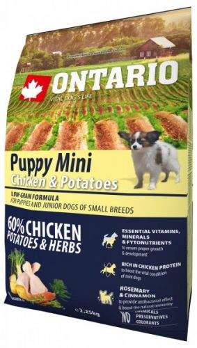 Ontario Puppy Mini Chicken & Potatoes 2,25 kg
