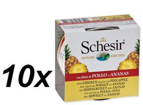 Schesir Konzerva Dog Fruit kuřecí + ananas 10 x 150 g