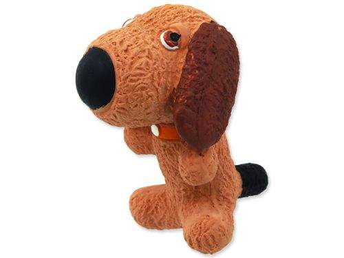 DOG FANTASY Latex pes se zvukem 9 cm