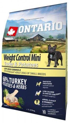 Ontario Mini Weight Control Turkey & Potatoes 2,25 kg