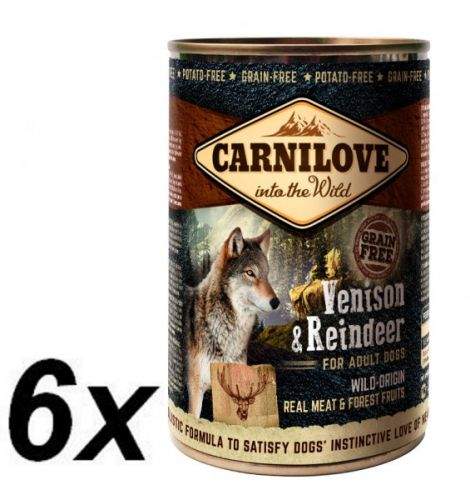 Carnilove Wild Meat Venison & Reindeer 6x 400 g