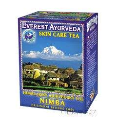 Everest Ayurveda NIMBA himalájský bylinný čaj účinný na regeneraci pokožky zvaný „čistič krve“ 100 g