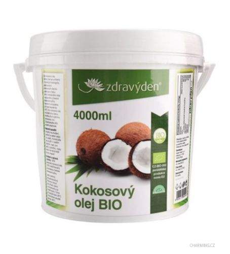 Zdravý den Kokosový olej 100% panenský BIO 4000 ml