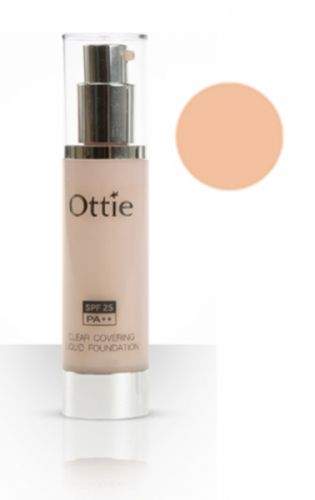 OTTIE Clear Covering tekutý ochranný make-up č.3 s dlouhotrvajícím a přirozeným efektem světle béžový 40 ml