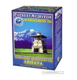 Everest Ayurveda ABHAYA himalájský bylinný čaj proti arterioskleróze, kornatění cév a tepen, křečovým žilám 100 g