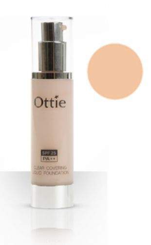OTTIE Clear Covering tekutý ochranný make-up č.2 s dlouhotrvajícím a přirozeným efektem růžovo-béžový 40 ml