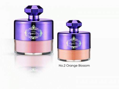 OTTIE Purple Dew Cube Blusher & Lighter č.2 pudrová perlová tvářenka oranžová 12 g