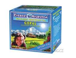 Everest Ayurveda GOPAL himalájský dětský bylinný čaj k uvolnění horních a dolních cest dýchacích 100 g