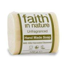 Faith in Nature rostlinné tuhé mýdlo s mořskou řasou bez parfemace 100 g
