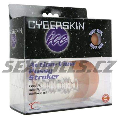 Topco CyberSkin Ice Action-View Pussy Stroker 