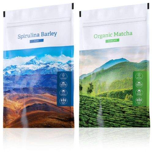 Energy Spirulina Barley 200 tablet + Organic Matcha powder 50 g
