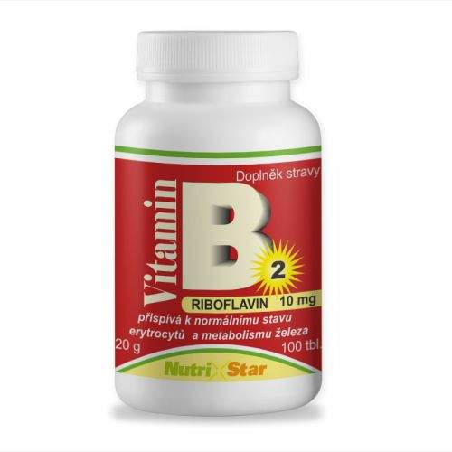 Nutristar Riboflavin vitamín B 2 10mg 100 kapslí