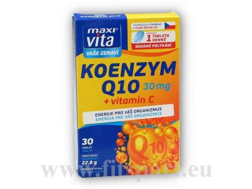 Maxivita Koenzym Q10 30 mg + Vitamin C 30 tablet
