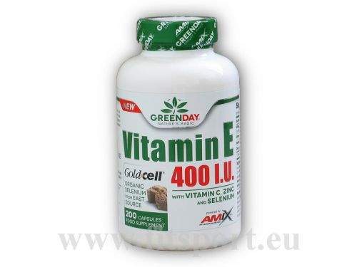 Amix Vitamin E Life+ GreenDay 200 kapslí