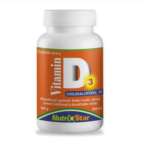 Nutristar Vitamín D3 10 mcg 500 tablet
