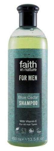 faith in nature Faith For Men přírodní šampon BIO Modrý cedr 400 ml
