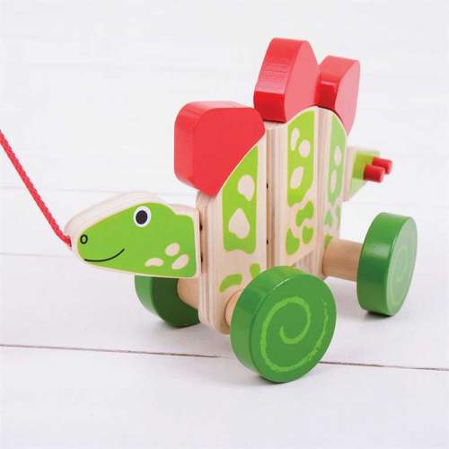Bigjigs Toys tahací hračka Dinosaurus