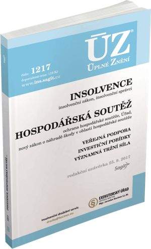Insolvence, ochrana hosp. soutěže - ÚZ č. 1217