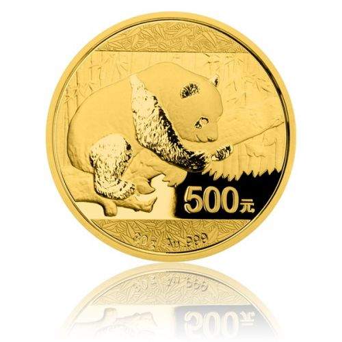 Česká mincovna Zlatá investiční mince 30 g Yuan Panda proof