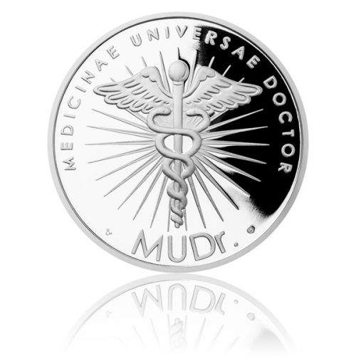 Česká mincovna Stříbrná titulární medaile MUDr. s věnováním proof