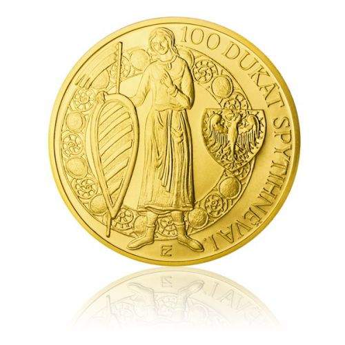 Česká mincovna Zlatá investiční mince 100dukát Spytihněva I. stand