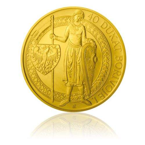 Česká mincovna Zlatá investiční mince 40dukát Bořivoje stand