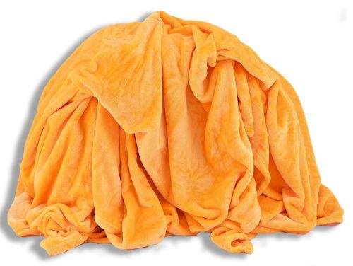 Homeville mikroplyšová žlutá deka