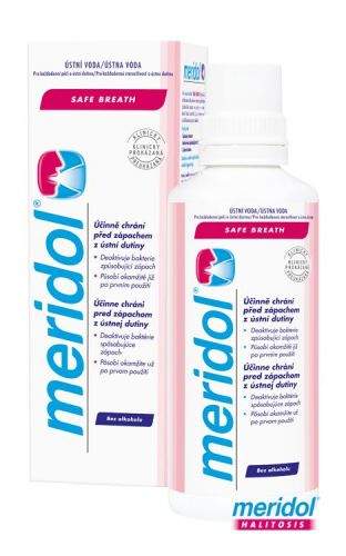 Meridol Ústní voda bez alkoholu pro svěží dech Safe Breath (Halitosis) 400 ml