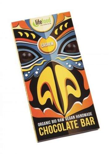Lifefood Bio Živá čokoláda s kešu oříšky Raw 70 g