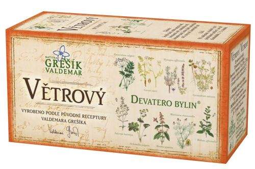 Grešík Devatero bylin Větrový čaj 20x1,5 g