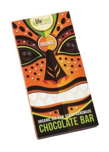 Lifefood Bio Živá čokoláda pomerančová Raw 70 g