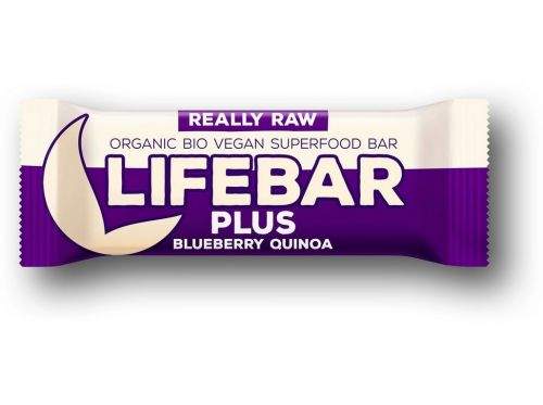 Lifefood Bio tyčinka Lifebar Plus borůvka quinoa 47 g