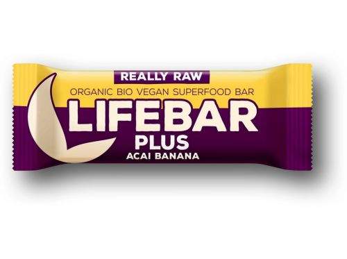 Lifefood Bio tyčinka Lifebar Plus acai banán 47 g