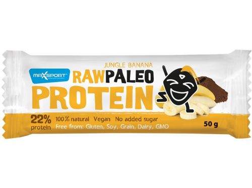 Maxsport Tyčinka Raw paleo protein Jungle Banana 50 g