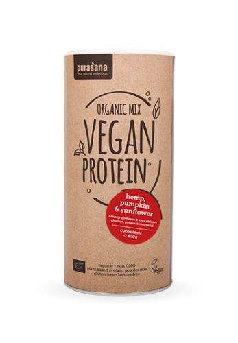 Purasana Vegan Protein MIX BIO kakao 400 g