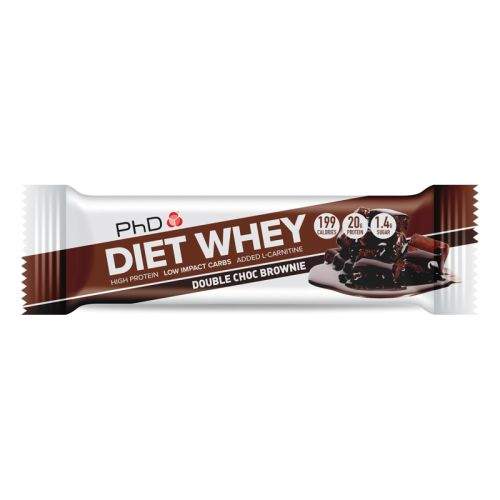 PhD Nutrition Tyčinka Diet Whey double choc brownie 65 g