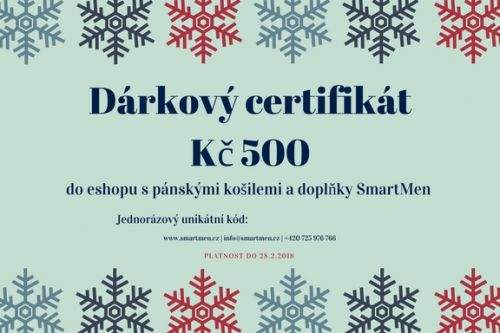 SmartMen Česká republika Dárkový poukaz na slevu 500 Kč