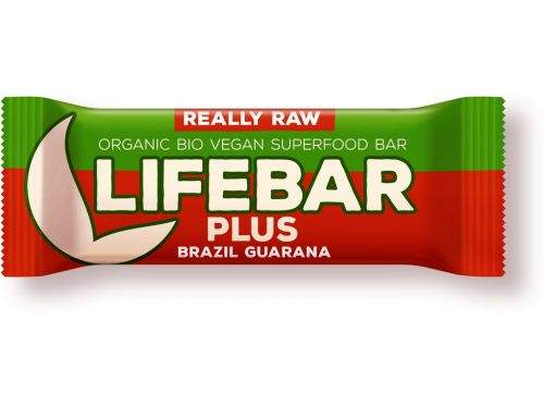 Lifefood Bio tyčinka Lifebar Plus Guarana a Brazil 47 g