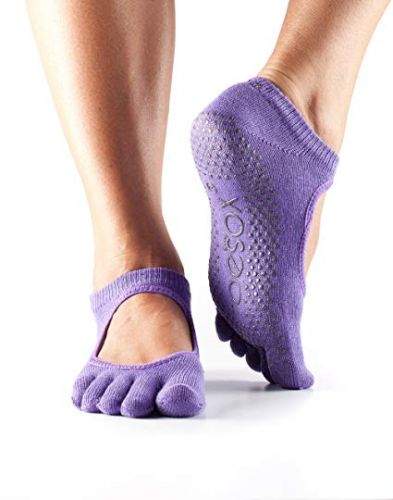 Toesox Fulltoe Bellarina Grip Light Purple ponožky