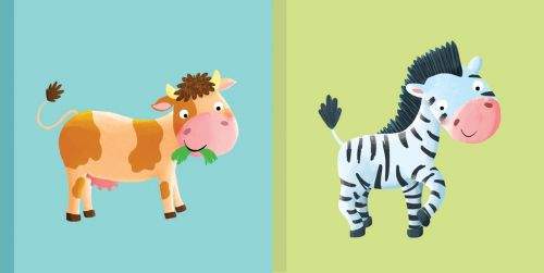 Dětská knížka Kravička Zebra