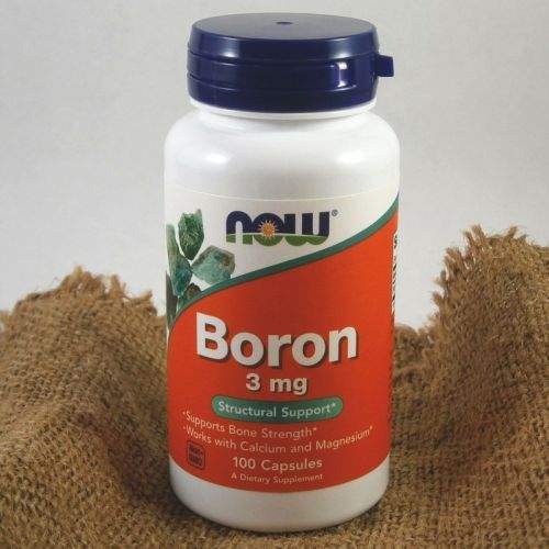 NOW Foods Boron 3 mg x 100 kapslí