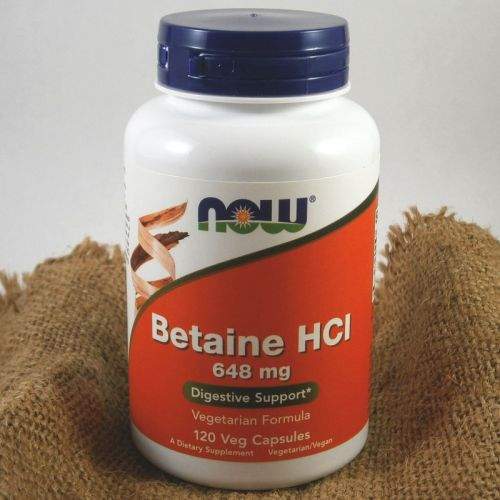 NOW Foods NOW Betaine HCl vegetariánský 648 mg 120 kapslí
