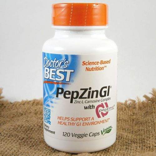 Doctor’s Best PepZin GI Zinc-L-Carnosine Complex zinek-L-karnosin 120 kapslí