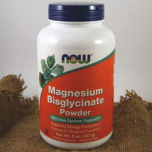 NOW Foods Magnesium Bisglycinate prášek 227 g