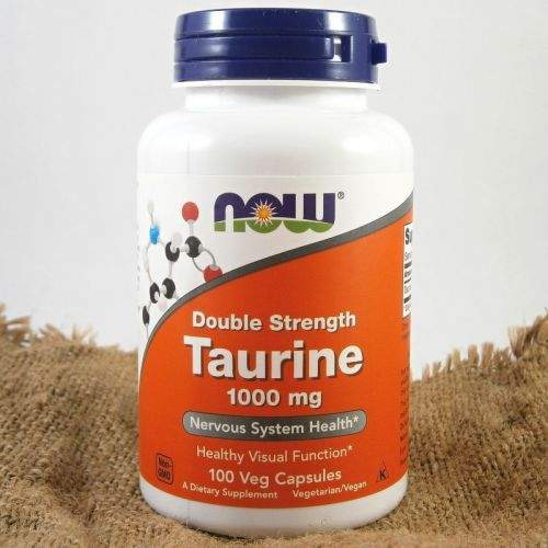 NOW Foods Taurine Double Strength 1000 mg 100 kapslí