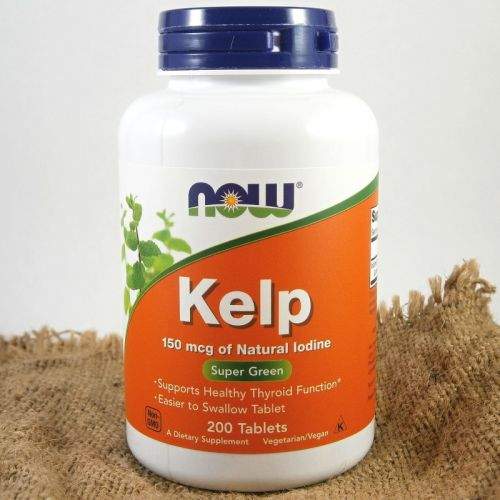 NOW Foods Kelp s přírodním jódem 150 μg 200 tablet