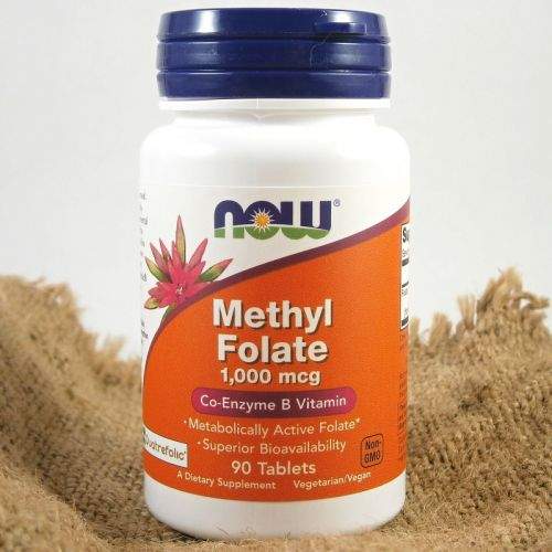 NOW Foods Methyl Folate kyselina listová 1000 μg 90 tablet